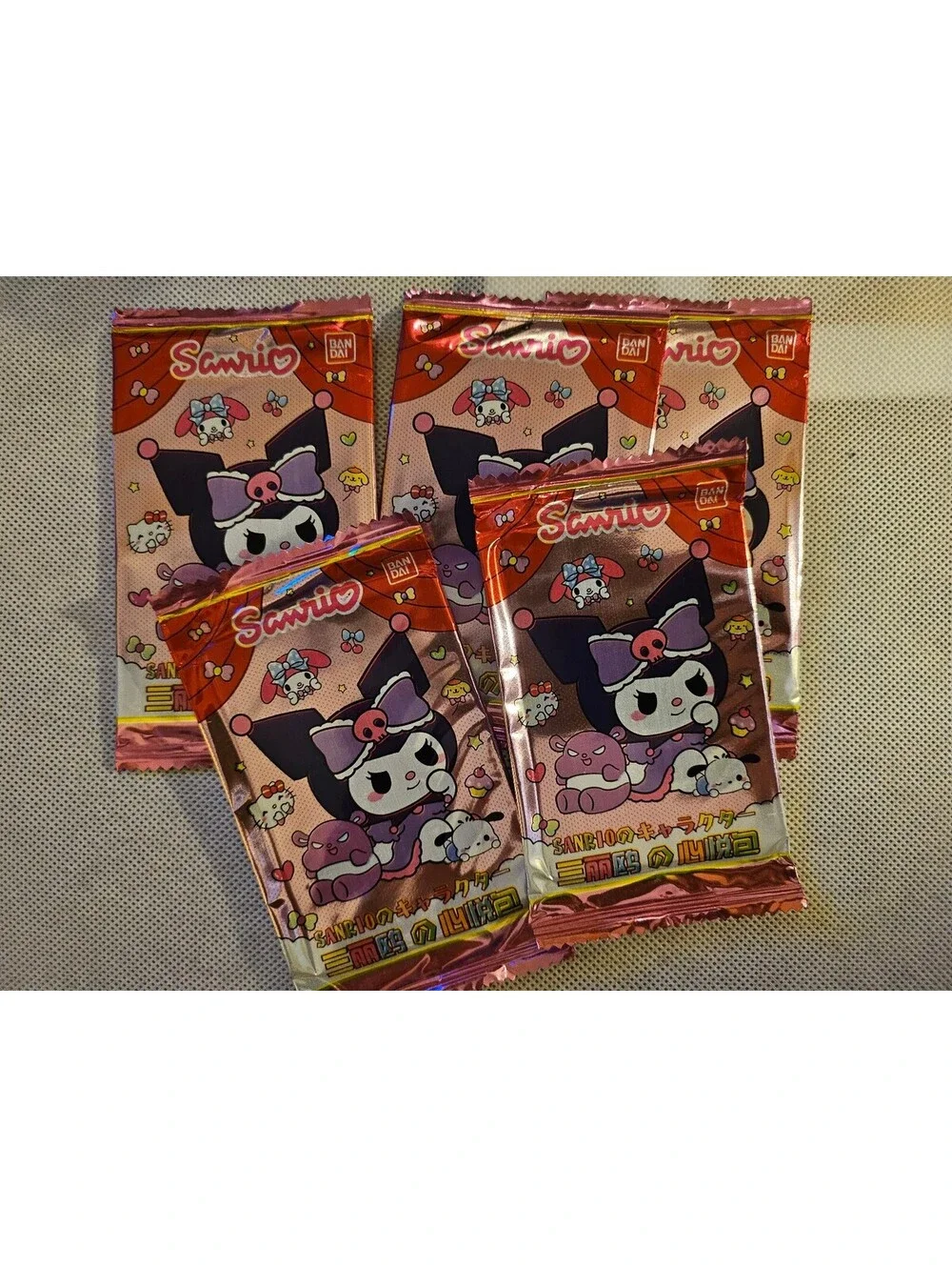 Lot of 5 Bandai Sanrio Hello Kitty & Friends Collectible Trading Card Sealed NEW
